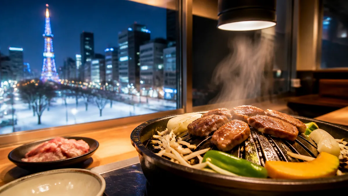 すすきのジンギスカン一人で入りやすい店4選|カウンター席あり・深夜営業の名店を比較のアイキャッチ画像