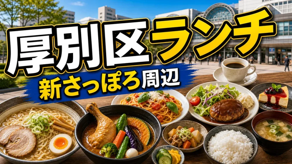 札幌厚別区ランチ地元民が通うおすすめ店12選｜新さっぽろ駅周辺の穴場も紹介のアイキャッチ画像