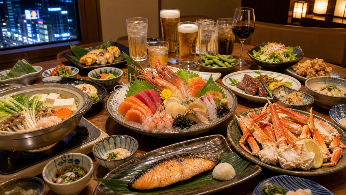 すすきのコロポックルのコース料理を徹底比較｜飲み放題付き宴会プランの選び方の解説画像