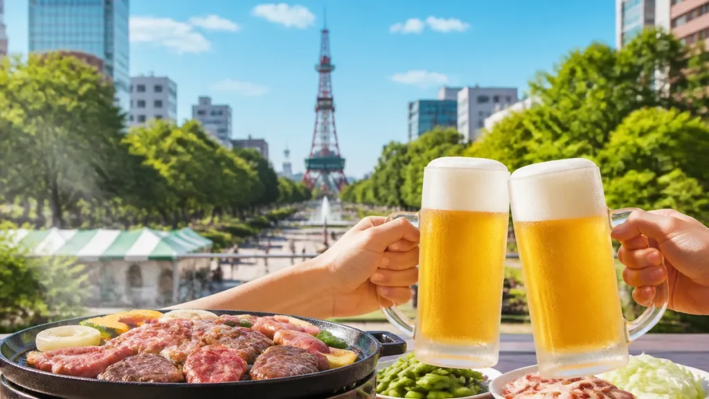札幌ビアガーデンはどこが正解？日本最大の大通公園から通年営業のビール園まで地元民が徹底比較のアイキャッチ画像