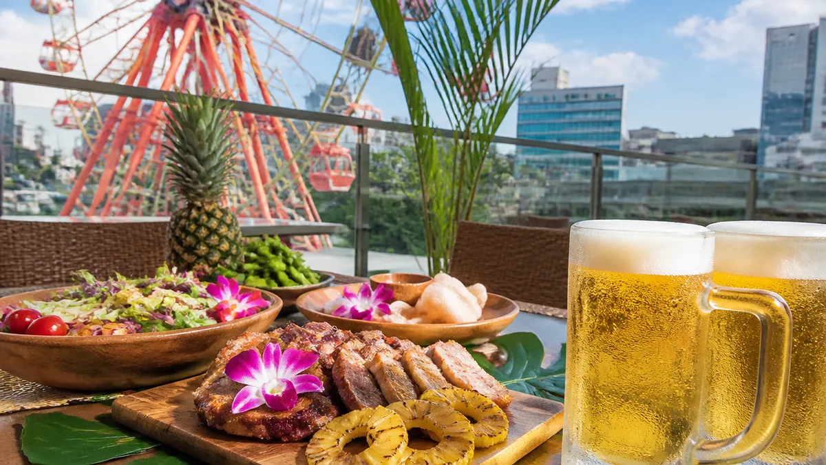 南会場「ALOHA AMIGO」はハワイアン×テラス｜料金とメニューの解説画像