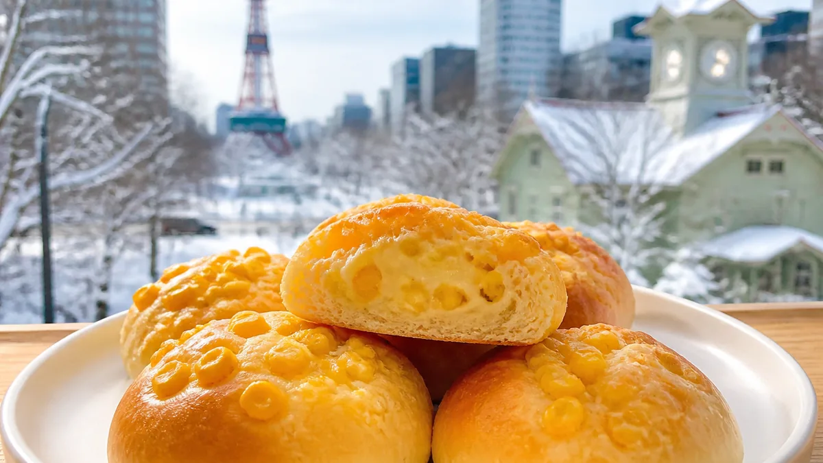 美瑛選果のコーンパンとは?新千歳空港だけで買える焼きたてパンの解説画像