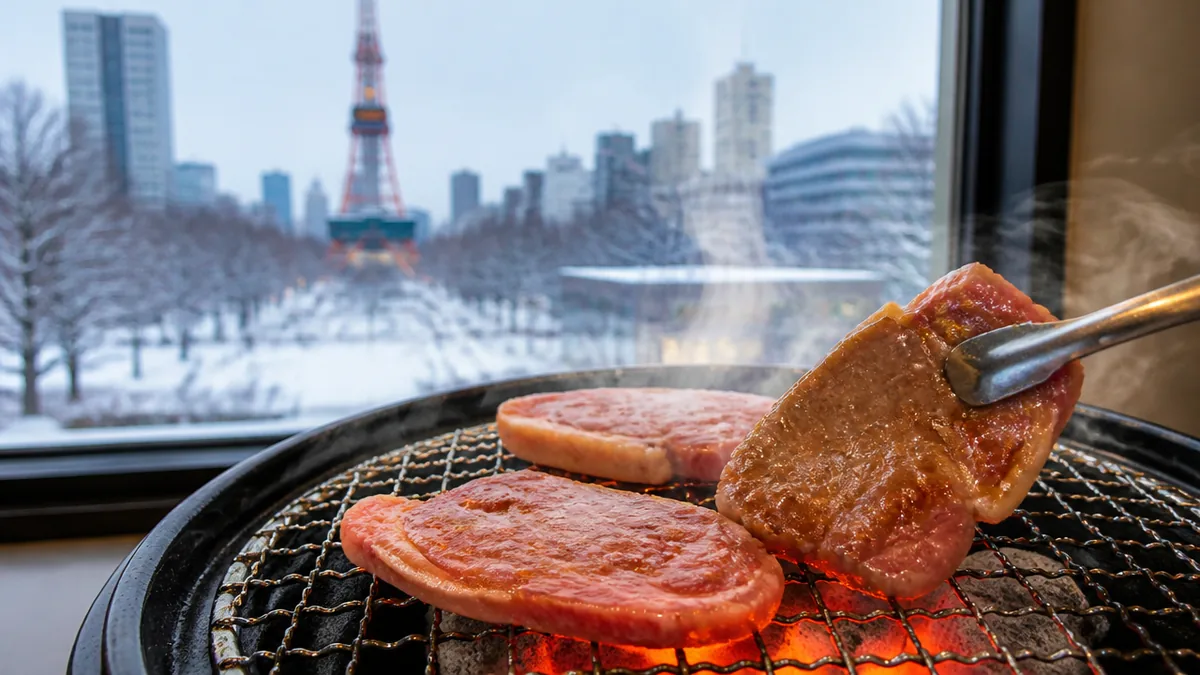 士別バーベキューは自社牧場直送の純国産ラムを炭火で味わえる札幌の羊肉専門店の解説画像