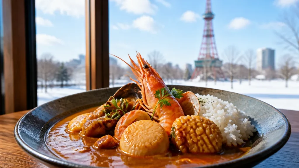 円山教授のカレーは札幌で唯一の海鮮ルーカレー｜浜カレーの魅力とメニュー・アクセス完全ガイドのアイキャッチ画像