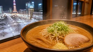 らーめん輝風は札幌すすきので深夜も通える味噌の名店｜メニュー・混雑・行き方まとめのアイキャッチ画像