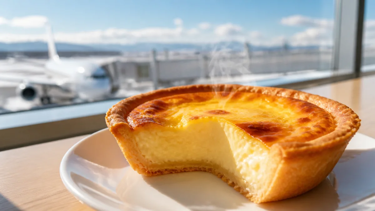 焼きたてを空港で味わう限定スイーツ｜きのとやのチーズタルトの解説画像