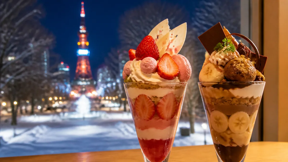 すすきの・大通の王道シメパフェ2店|佐藤と佐々木の解説画像