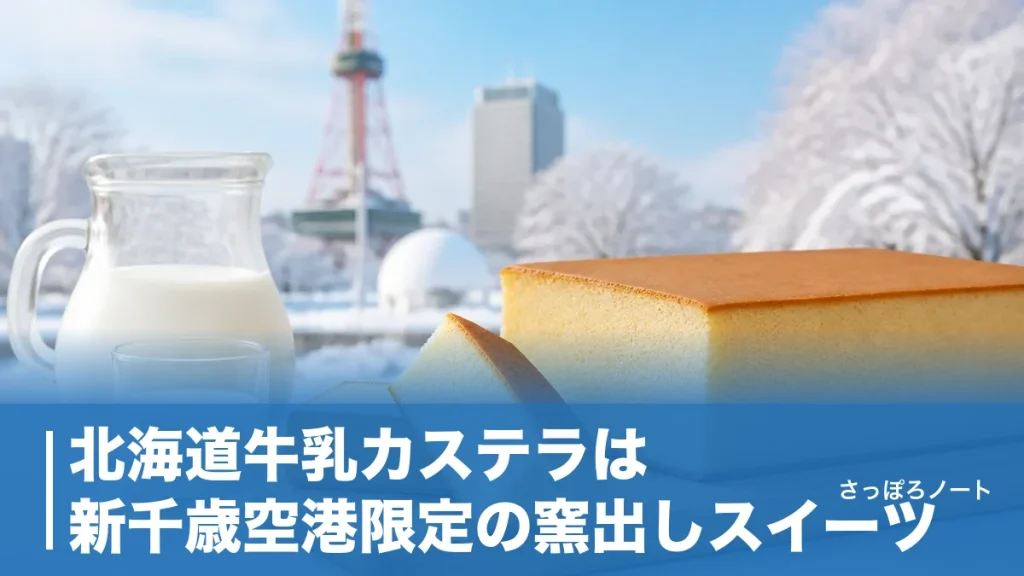 北海道牛乳カステラは新千歳空港限定の窯出しスイーツ｜辻口シェフの味と値段・買い方を地元解説のアイキャッチ画像