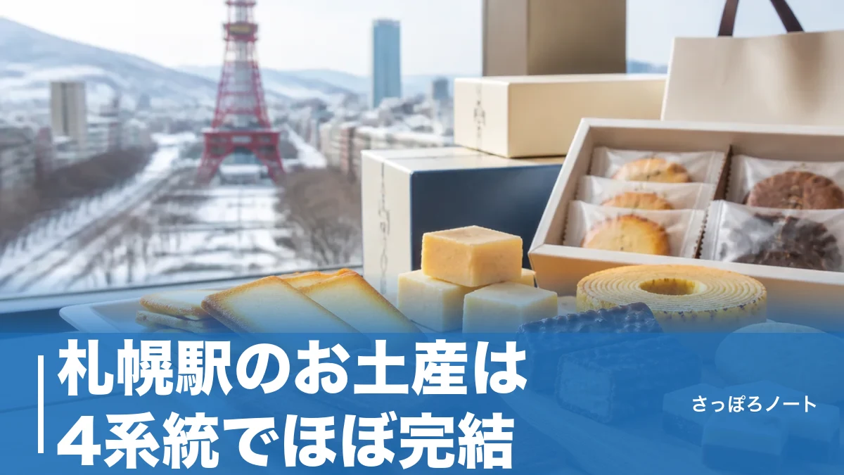 札幌駅のお土産は4系統でほぼ完結|地元民が選ぶ定番と失敗しない買い方のアイキャッチ画像