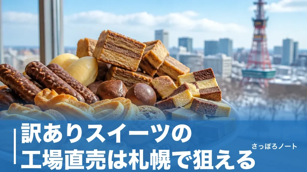 訳ありスイーツの工場直売は札幌で狙える｜地元民が通う激安アウトレット6店を徹底ガイドのアイキャッチ画像