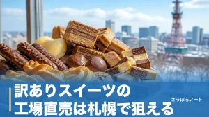 訳ありスイーツの工場直売は札幌で狙える｜地元民が通う激安アウトレット6店を徹底ガイドのアイキャッチ画像