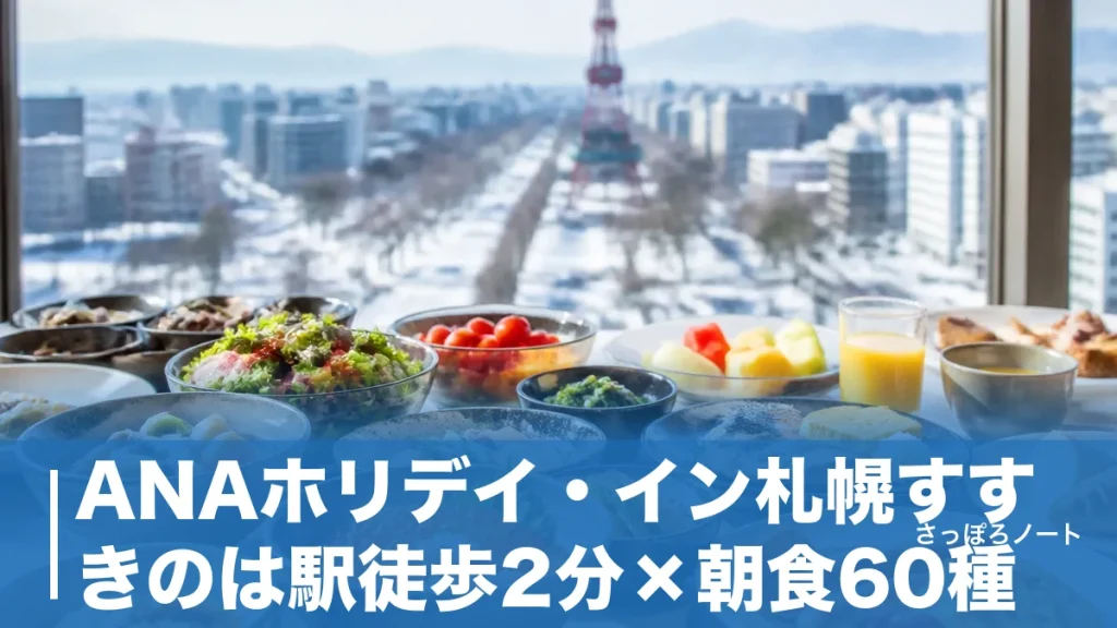 ANAホリデイ・イン札幌すすきのは駅徒歩2分×朝食60種｜魅力と注意点を地元目線で解説のアイキャッチ画像