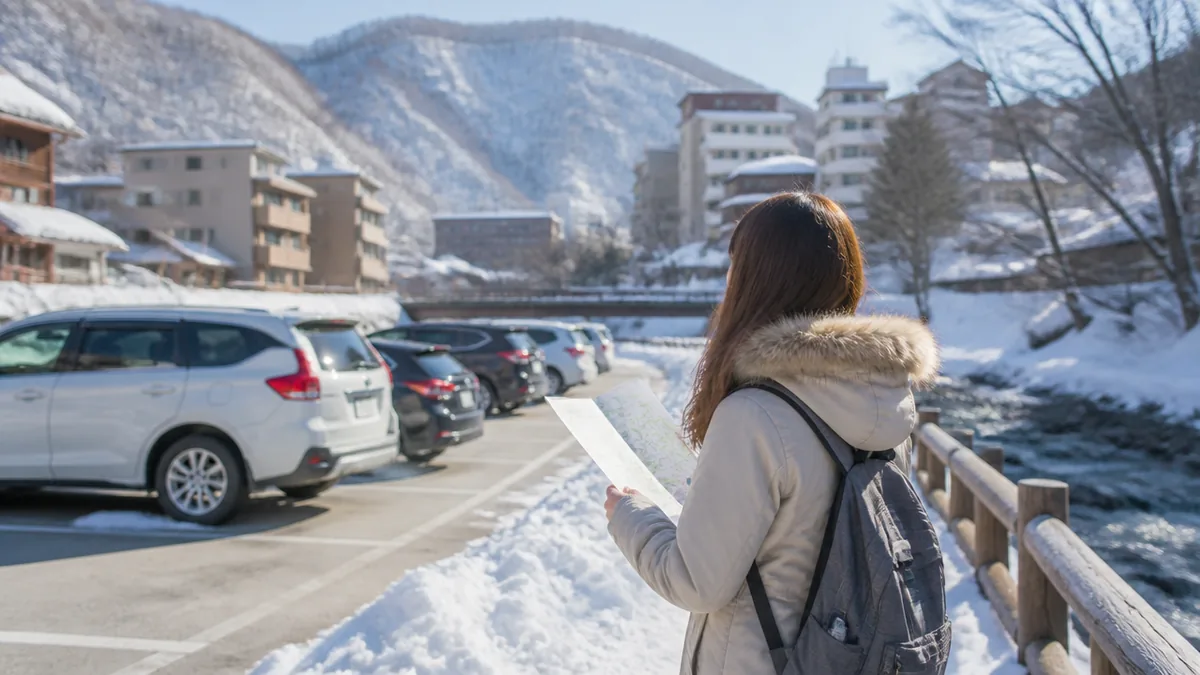 定山渓の駐車場は「温泉街に停める」か「目的地に直付け」かで正解が変わるの解説画像
