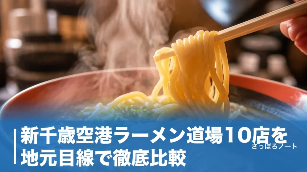 新千歳空港ラーメン道場10店を地元目線で徹底比較｜950円から食べられる名店と搭乗前の攻略法のアイキャッチ画像