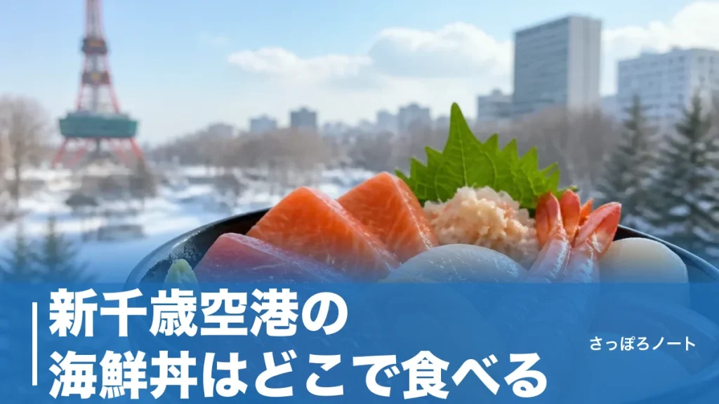 新千歳空港の海鮮丼はどこで食べる？地元民が選ぶ6店｜制限エリア内・空弁まで比較のアイキャッチ画像