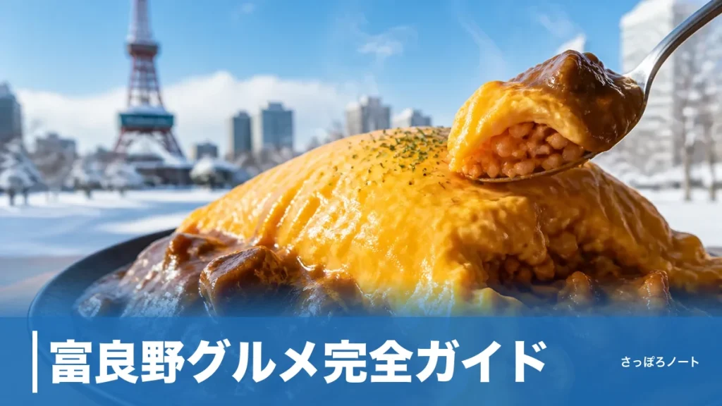 富良野グルメ完全ガイド｜オムカレーから和牛ローストビーフ丼まで地元目線の7軒のアイキャッチ画像