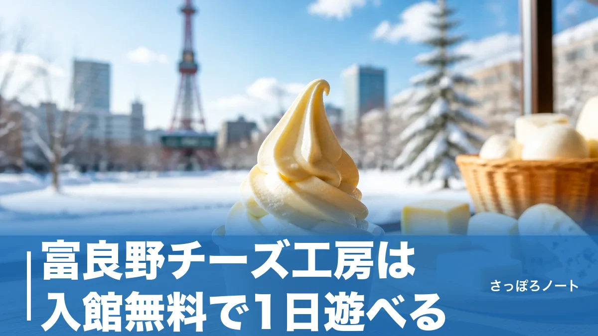 富良野チーズ工房は入館無料で1日遊べる|ピザ1,850円とチーズソフト450円を完全ガイドのアイキャッチ画像