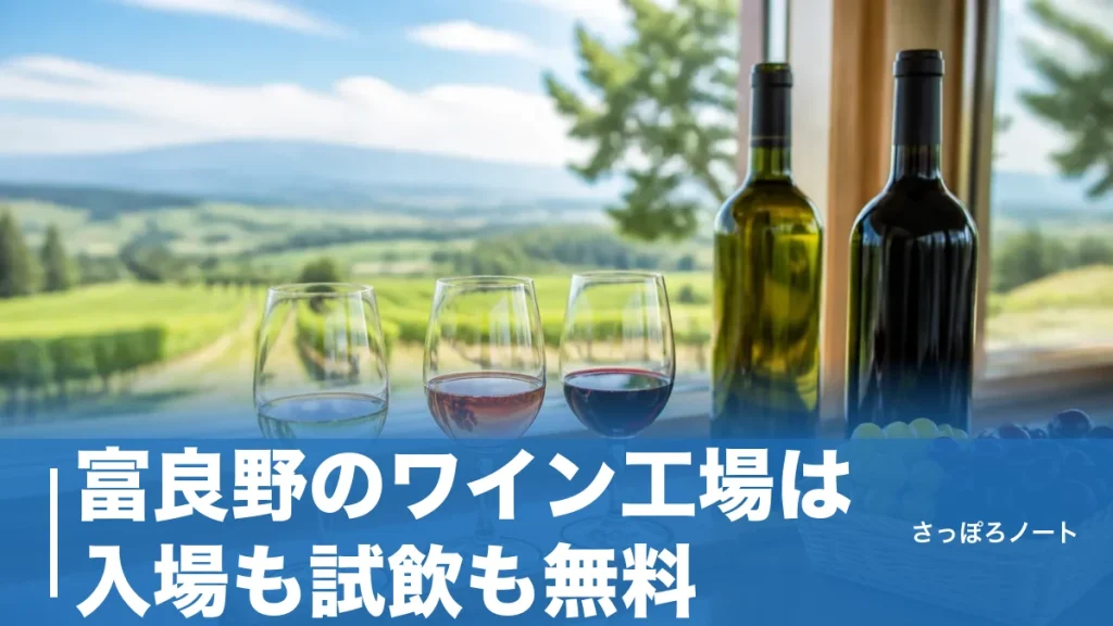 富良野のワイン工場は入場も試飲も無料｜地元民が教える見学ルートと限定ワインの選び方のアイキャッチ画像