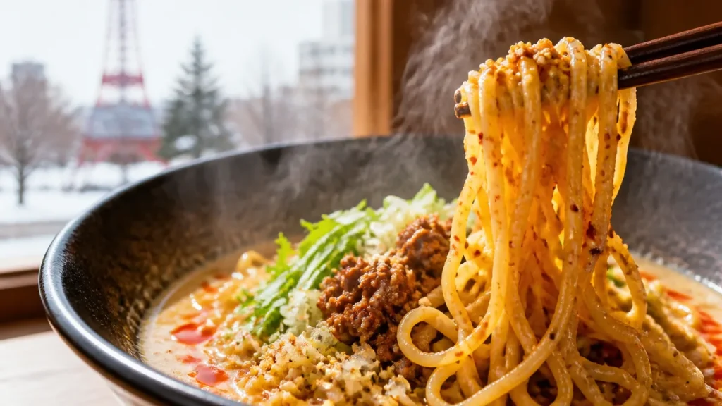 札幌担々麺なり屋 新琴似店は汁なしも選べる20通り｜910円の白ごま担々麺と福住店の違いのアイキャッチ画像