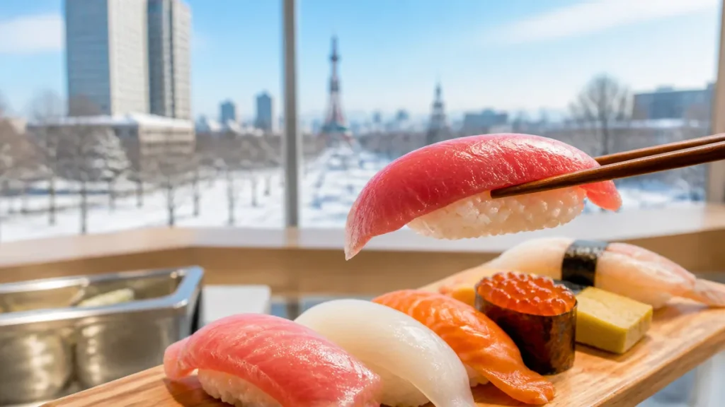 千歳空港の立ち食い寿司は2店舗だけ｜1貫から頼める2階の穴場と搭乗直前の締め方のアイキャッチ画像