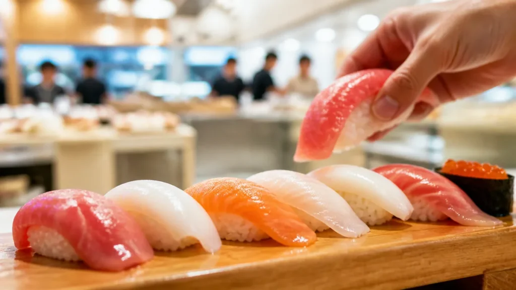 新千歳の57番寿司は1貫250円から｜市場の仲卸が握る70種ネタと搭乗前の攻略法のアイキャッチ画像
